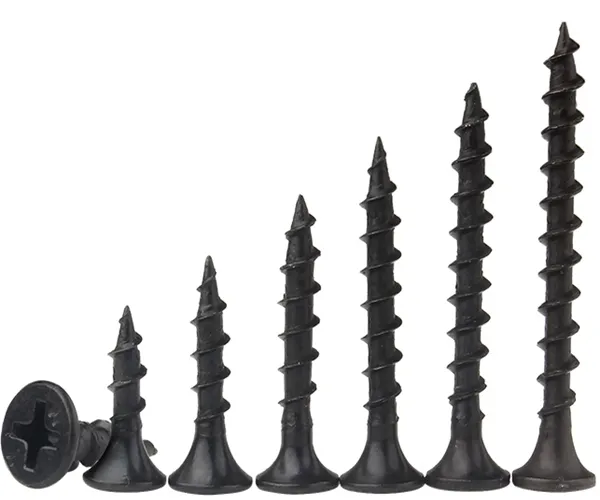 1022A Factory Price Phillips Black Bugle Head Drywall Screw for Steel Plate