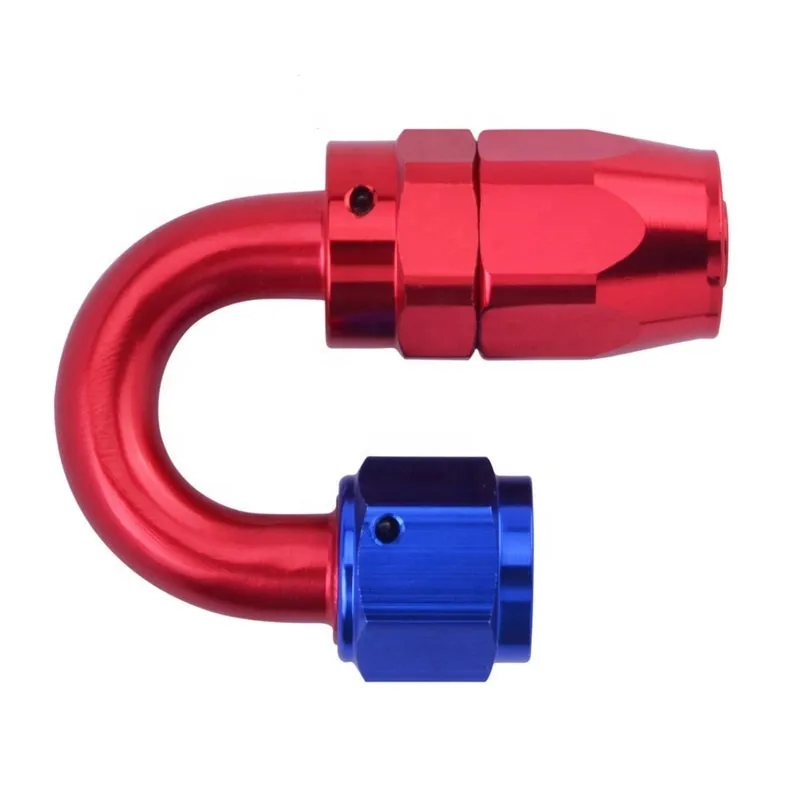 180 Degree An4 Red Blue Fittings an Swivel Hose End Fitting