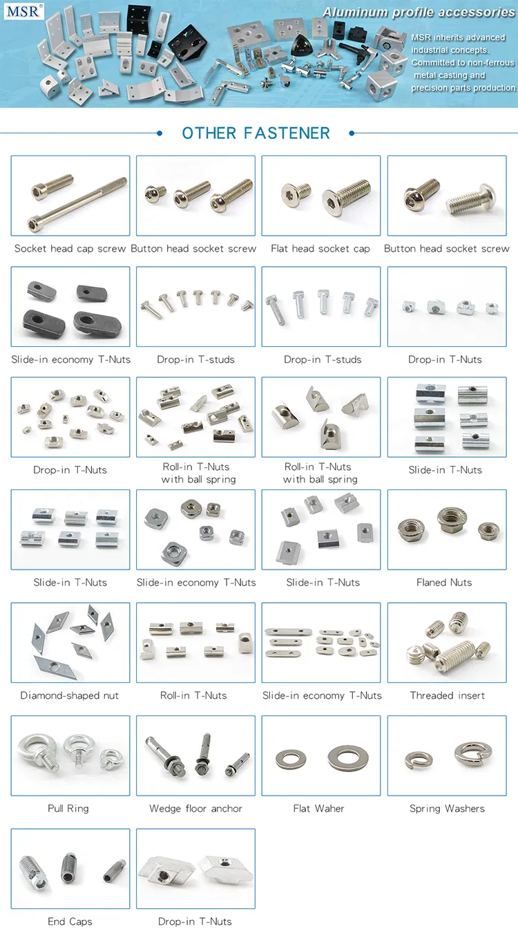 5492 Slot 10 Aluminum T Nuts for 45 Aluminium Extrusion