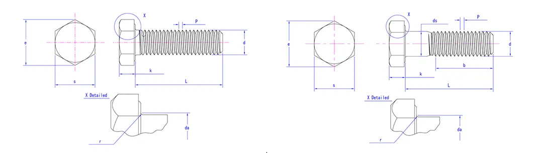 ASTM 307A or 307b A325 A490 Structural Bolts Heavy Hex Bolt