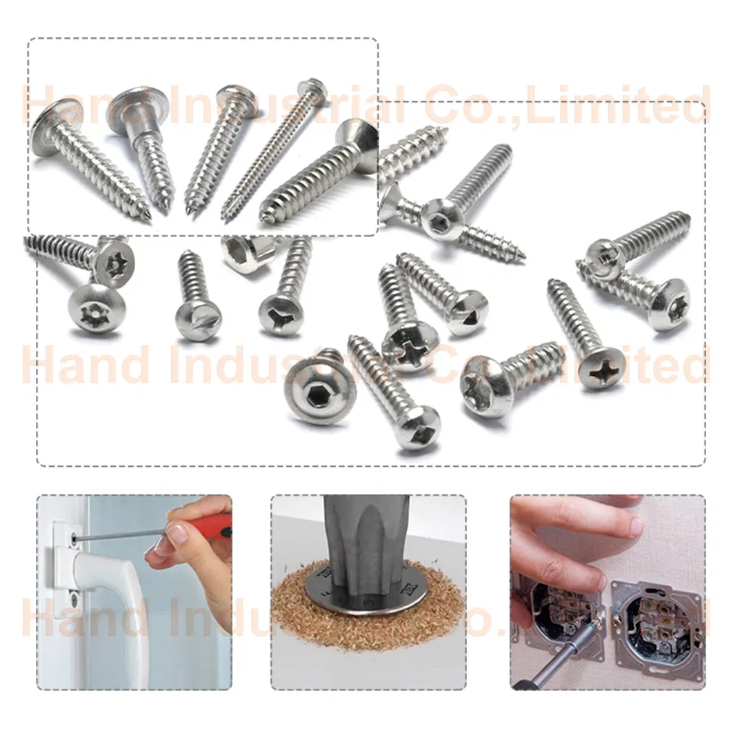 Black M4 6 8 10 12mm Phillips Csk Head Self Tapping Screws Fan Mount Screws