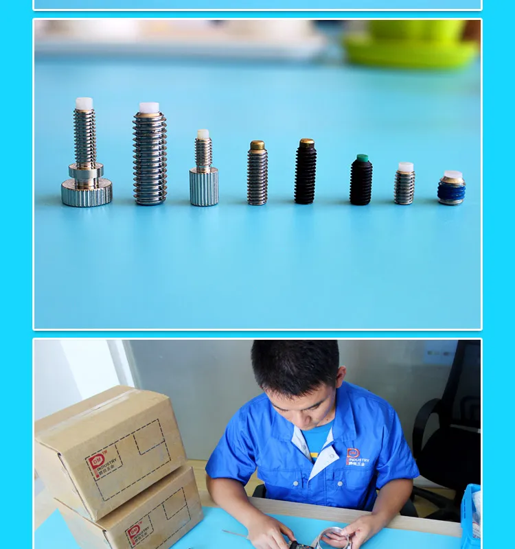 Black Oxide Steel Set Screw with Nylon Tip