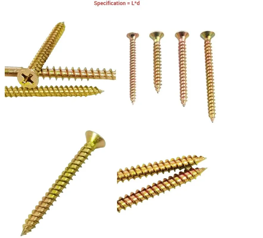 China Wholesale Manufacturers DIN 97 Long Brass Concrete Countersunk Flat Head Screw Slotted M4 M6 M5X60 Self Tapping Wood Screw