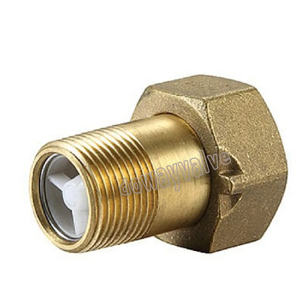 Customized Dzr Cw602n Brass Water Meter Connector with Gasket