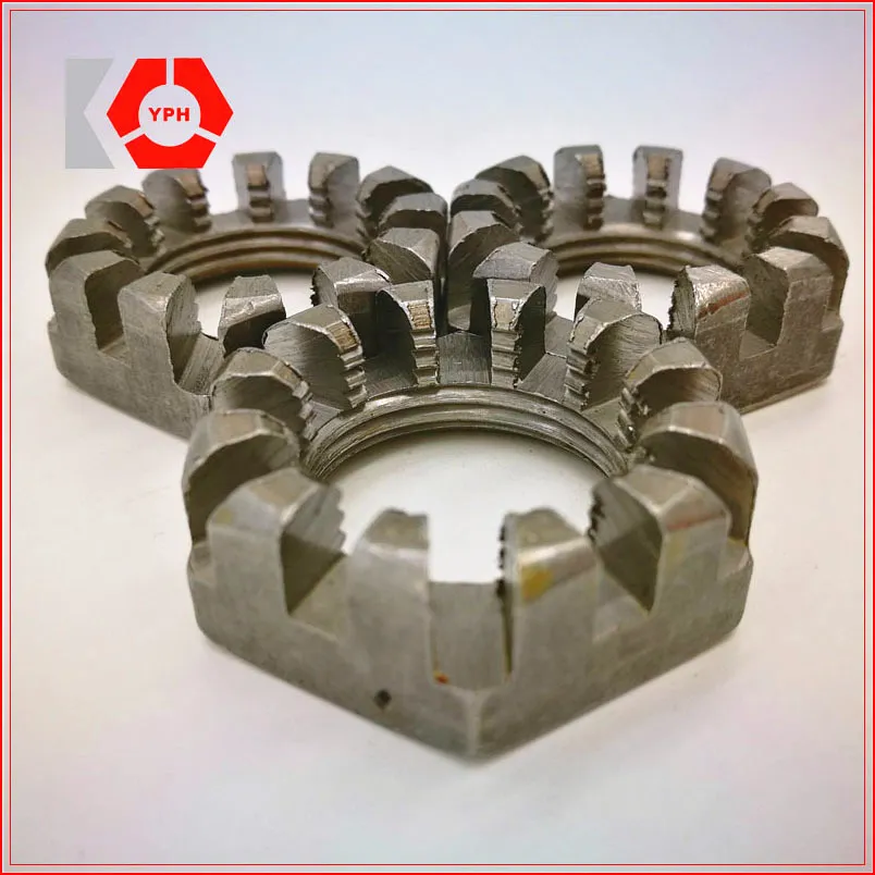 DIN 935 DIN 937 Grade a and B Hexagon Slotted Castle Nut M6-M52