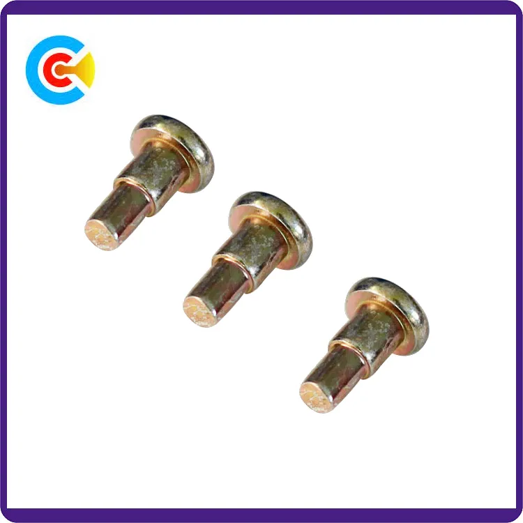 DIN/ANSI/BS/JIS Carbon-Steel/Stainless-Steel 4.8/8.8/10.9 Galvanized Round Step Pin for Mechanical Industry/Fastener