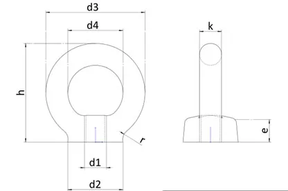 DIN582 Drop Forged Eye Nut Lifting Part