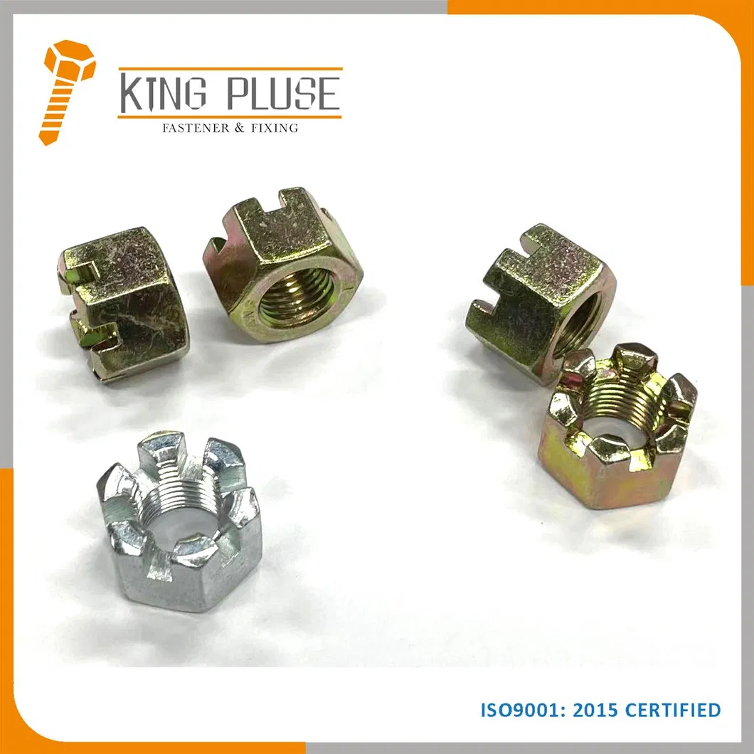 Factory Fastener DIN935 Hexagon Slotted and Castle Nuts
