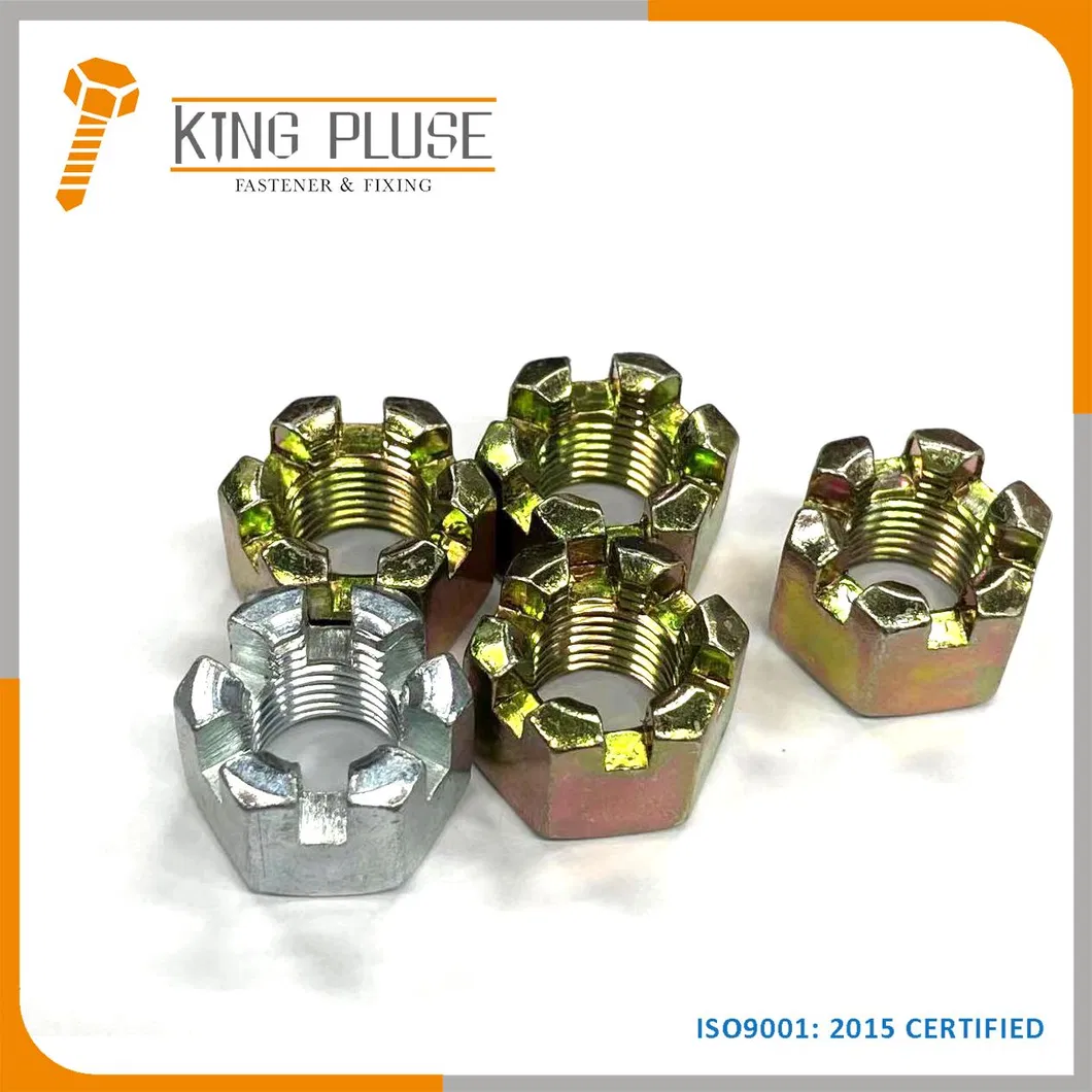 Factory Fastener DIN935 Hexagon Slotted and Castle Nuts