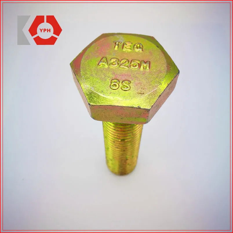Factory Produced Glavanized Hexagon Hex Heavy Structural Bolts A325m