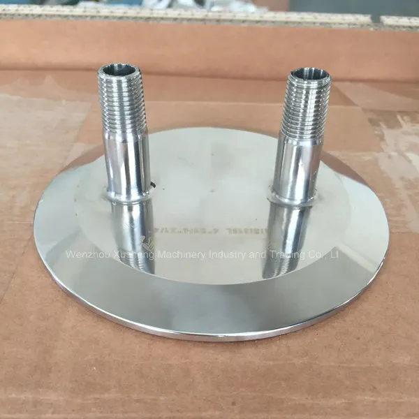 Food Grade 6" Triclamp End Cap with NPT 1/4" Pipe