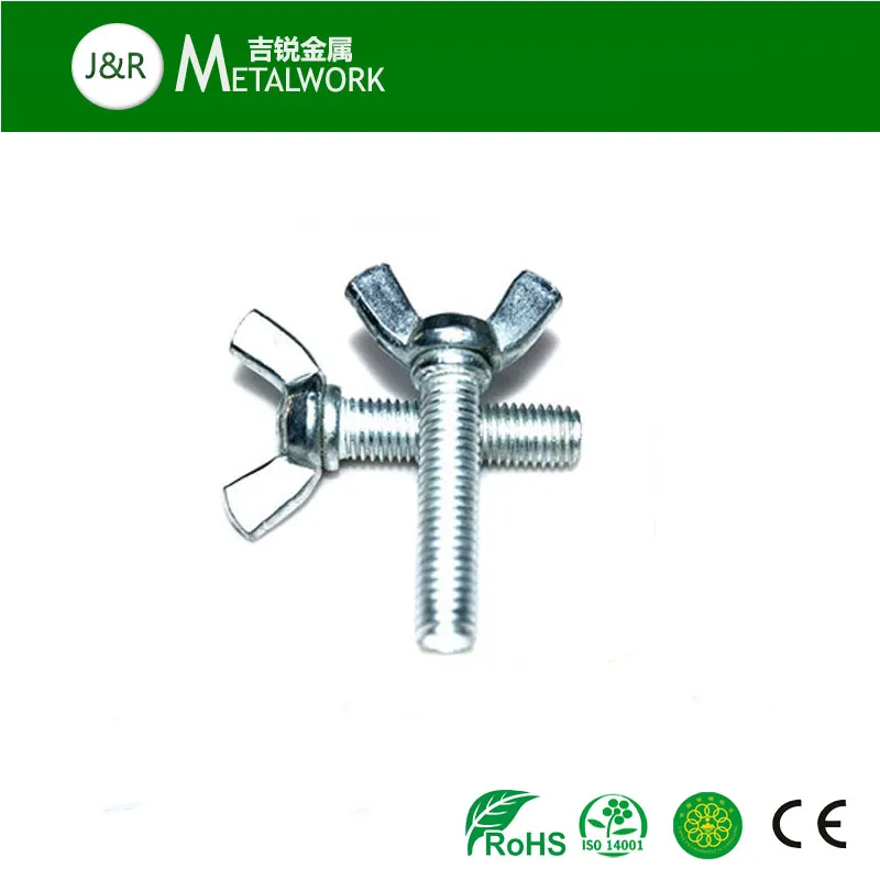 Grade8.8 Grade9.9 Carbon Steel Galvanized Wing Bolt (DIN318)