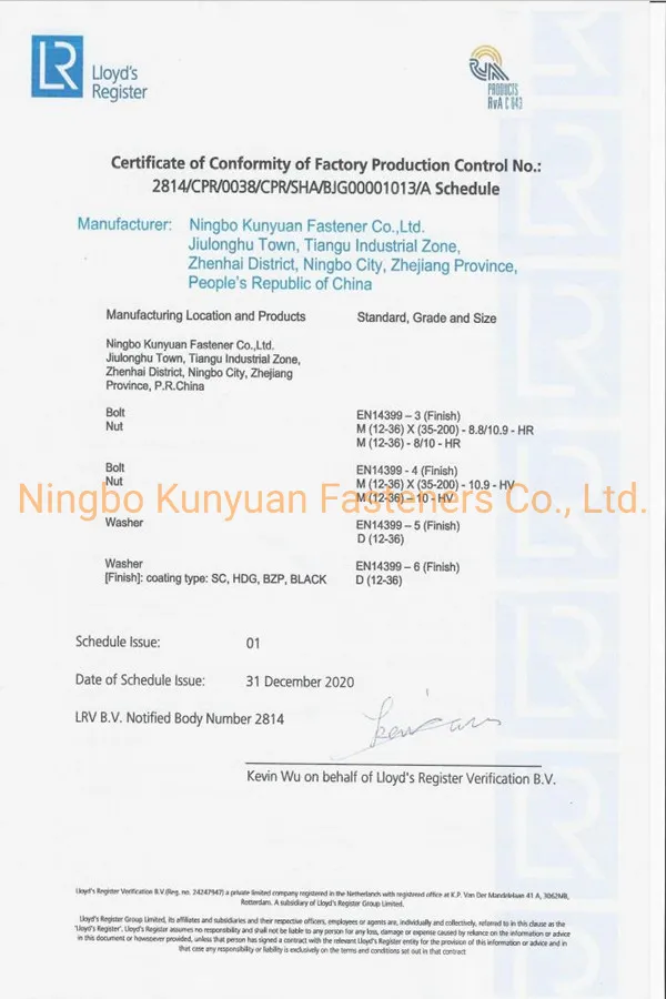 High Strength Large Hexagon Head Steel Structure Bolt Sets 10.9s Grade