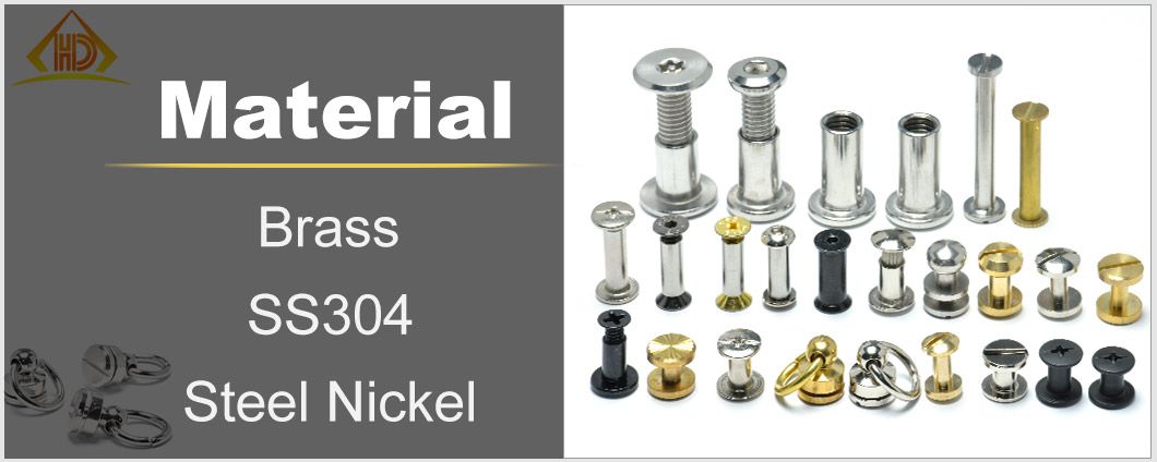 M3 M4 M5 Brass Nail Rivet Binding Nut Connector Bolt Nipple Chicago Male Female Screws