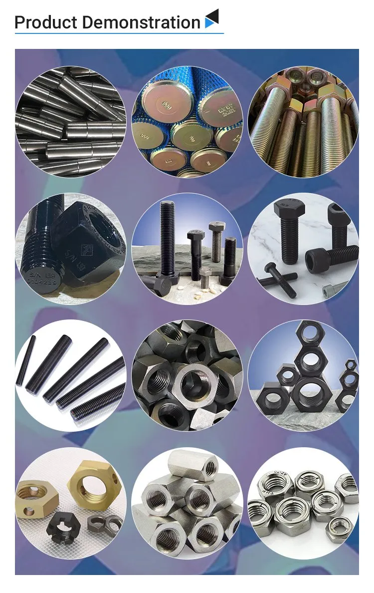 Manufacture Direct Sale Metric Hex Nuts From China