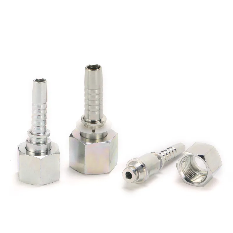 Metric Female 24 Cone O-Ring H. T. DIN3865 Steel Hose Fitting