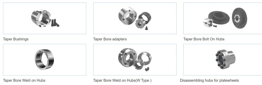 Plastic Cast Iron Keyless Coupling Pulley Flange Shaft Bearing Torque Bronze Taper Bore Adapters Xt Xh Taper Lock Bush Bushing Sizes