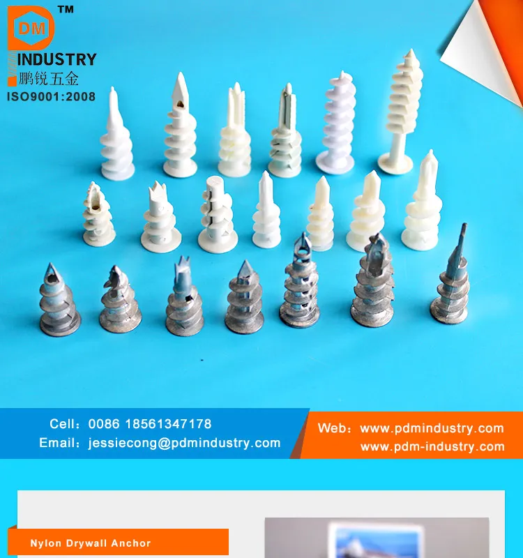 Plastic Hollow Wall Plug Anchor with Screw