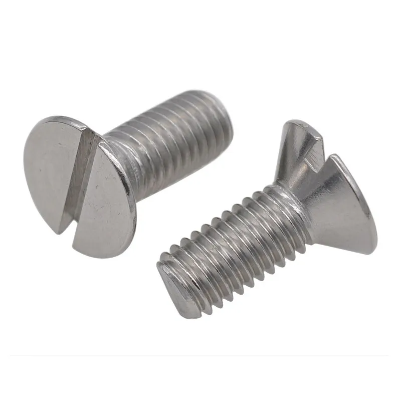 Ss304 Slotted Countersunk Head Machine Screw DIN963