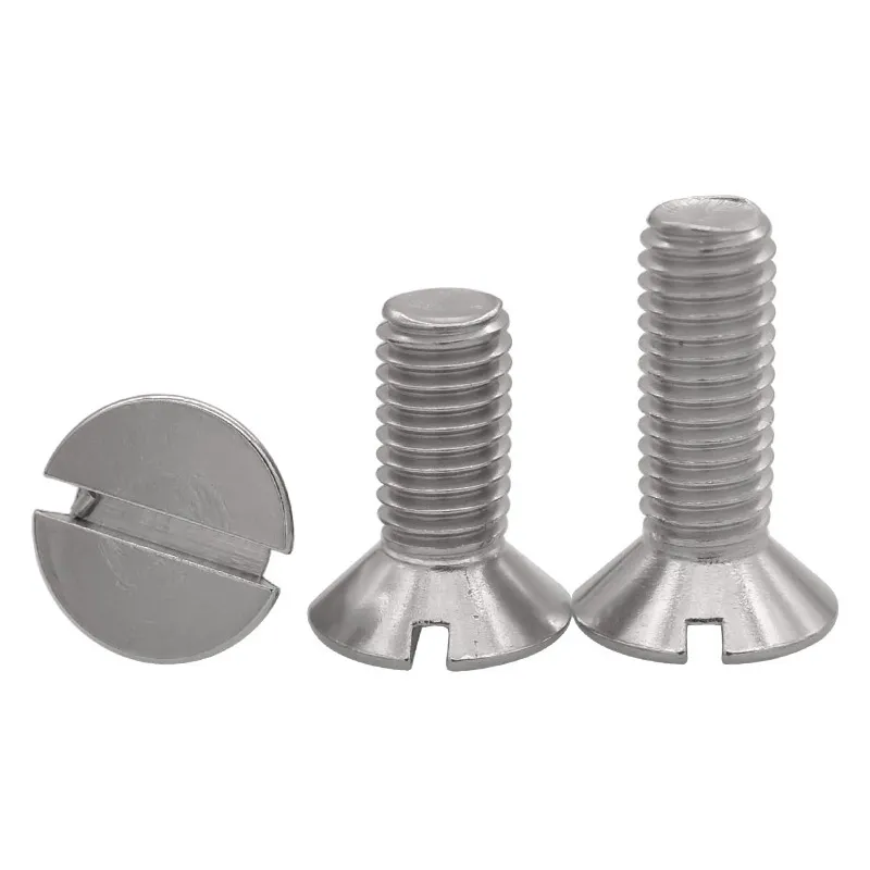 Ss304 Slotted Countersunk Head Machine Screw DIN963