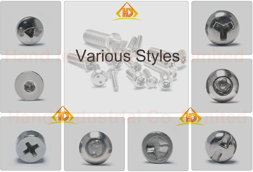 Stainless Steel 304 Pan Head St4.2 Torx Pin Self Tapping Screw Security Screw
