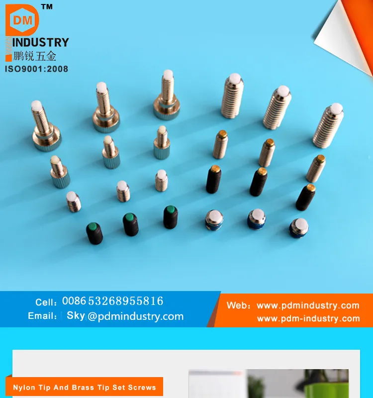 Steel Black Oxide Nylon Tip Set Screw
