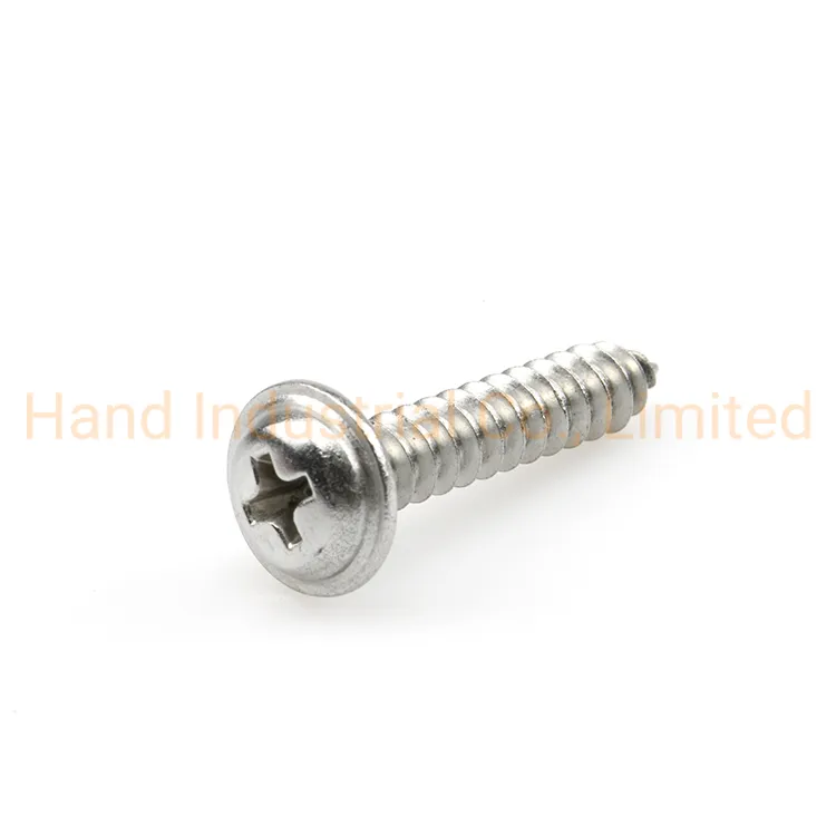 Steel Nickeled M1.4-M4 Phillips Pan Wafer Head Self-Tapping Screws for Plastic