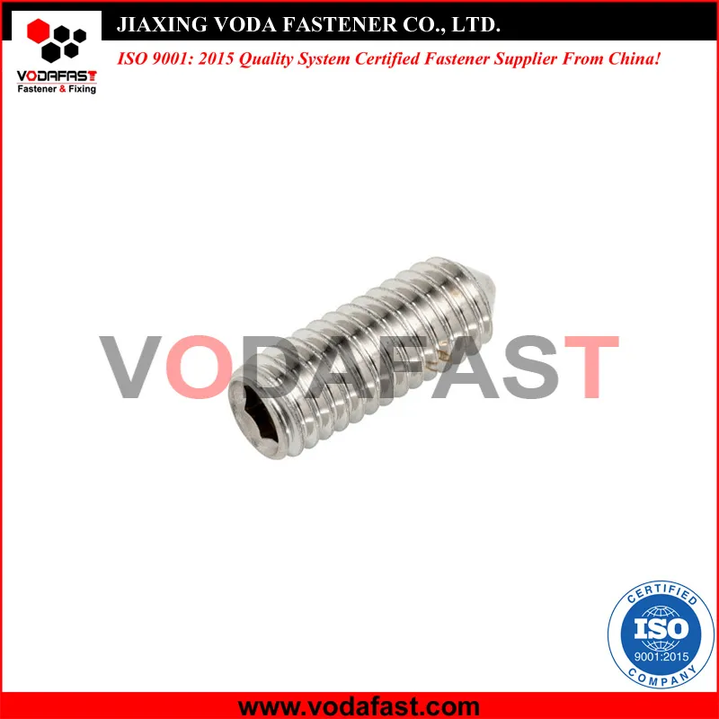 Vodafast ISO 4028 DIN 915 Hexagon Socket Set Screw with Dog Point Stainless Steel